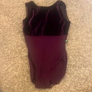 Petite Adult Velvet Dance Leotard